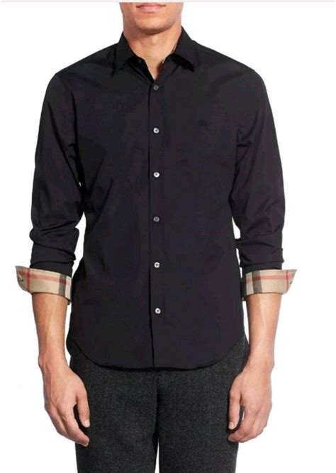 burberry mens long sleeve button down|Burberry button down shirt men.